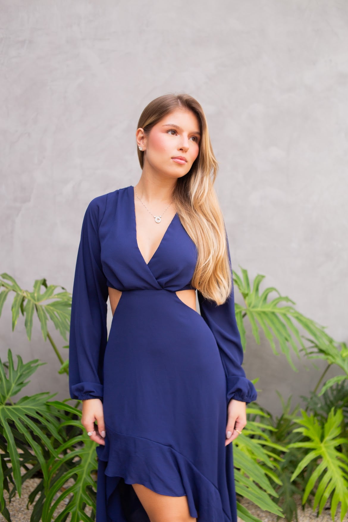 Vestido Florença Azul Marinho