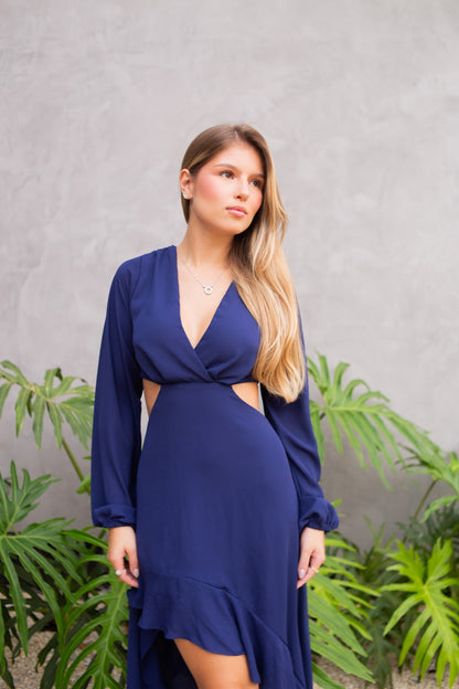 Vestido Florença Azul Marinho
